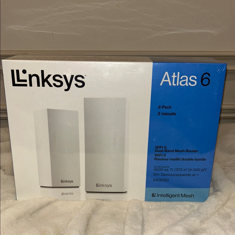 Linksys Atlas 6 AX3000 Whole Home Mesh Wi-Fi 6 System 2 Pack